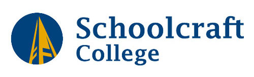 Schoolcraft logo text and tower